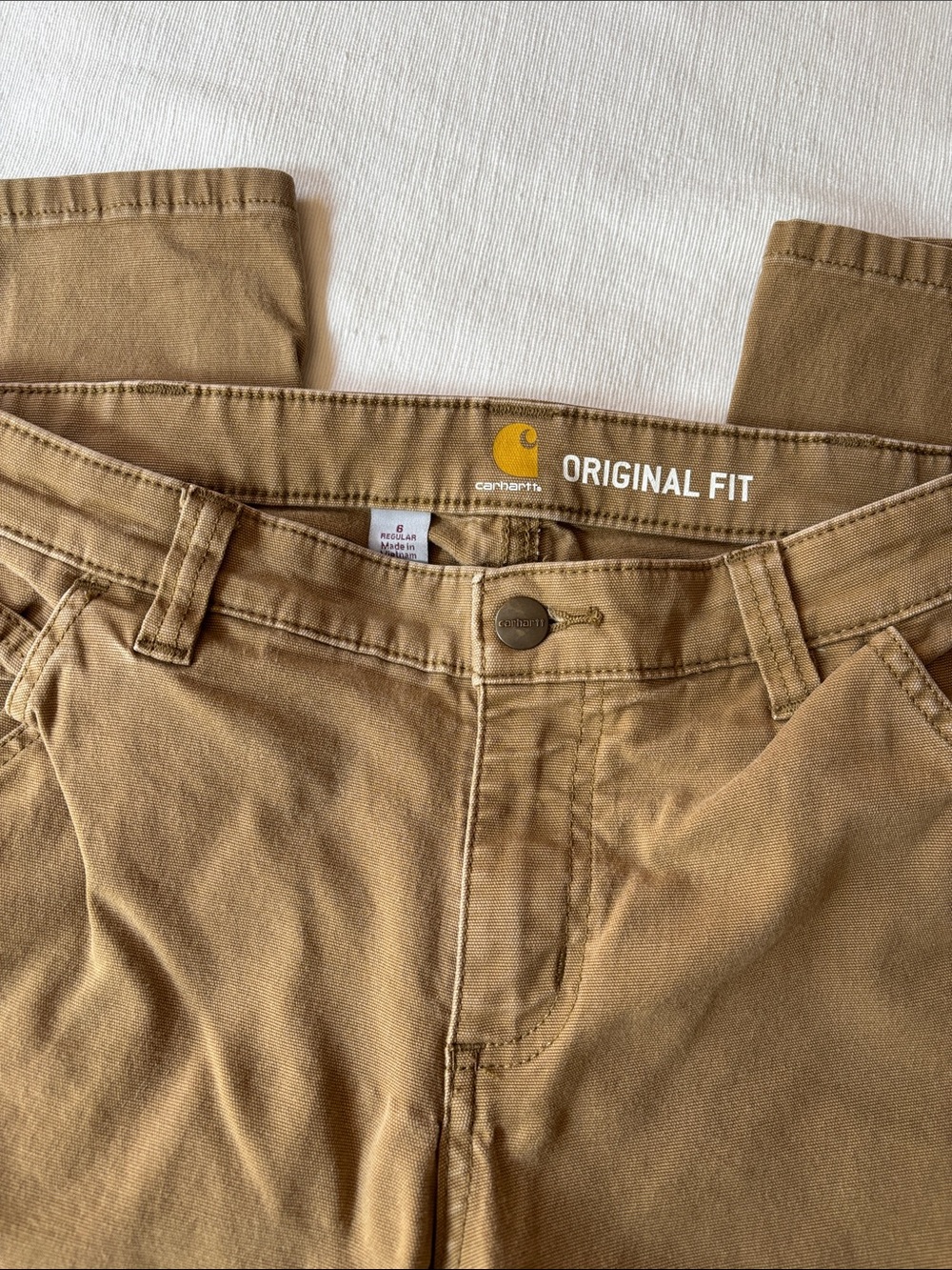 Carhartt Women’s Tan Carpenter Cargo Pants - Picture 4 of 5